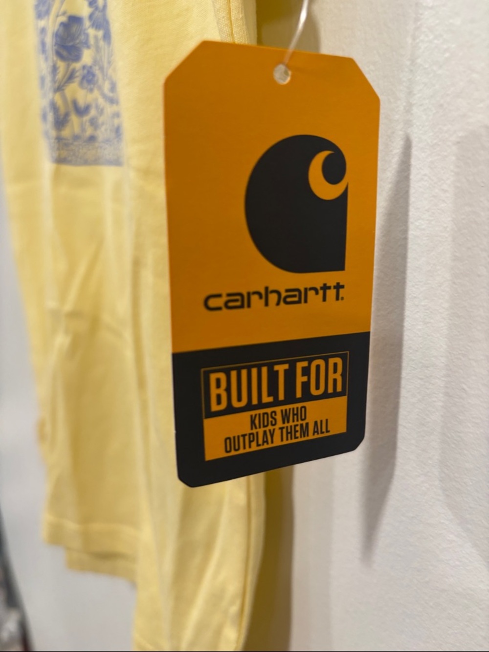 Carhartt Yellow Kids with Floral Graphic Tee 4T - Picture 2 of 11